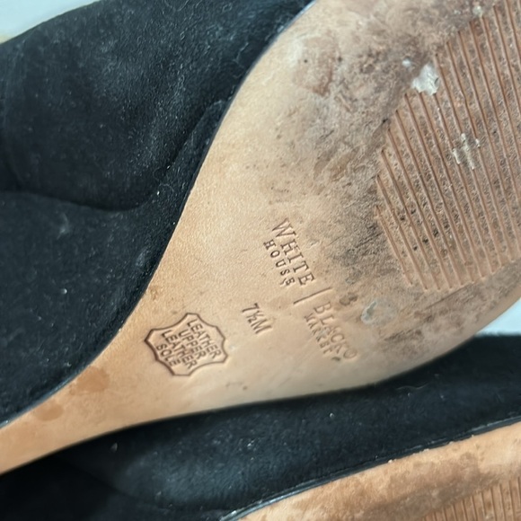 White House Black Market Marseille Suede Wedge Heels - Picture 7 of 7